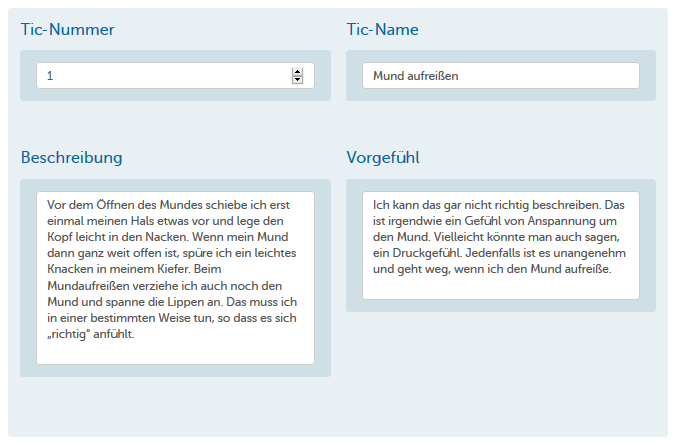 Tic-Störung Tourette-Syndrom