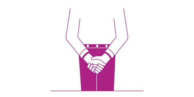 Illustration depicting self-control